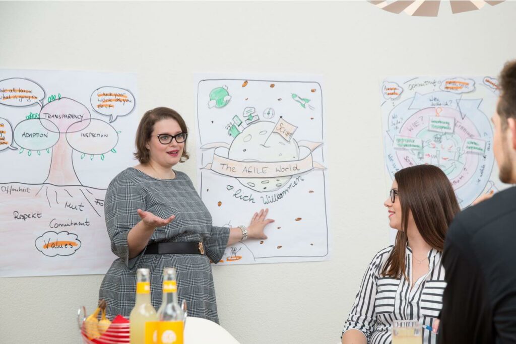 Katja erklärt die agile Welt und wie wichtig ein Netzwerk ist